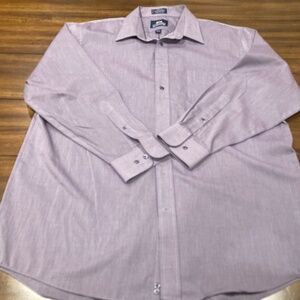 Stafford Purple / Violet Men's button up shirt 17-1/2 and 34/35